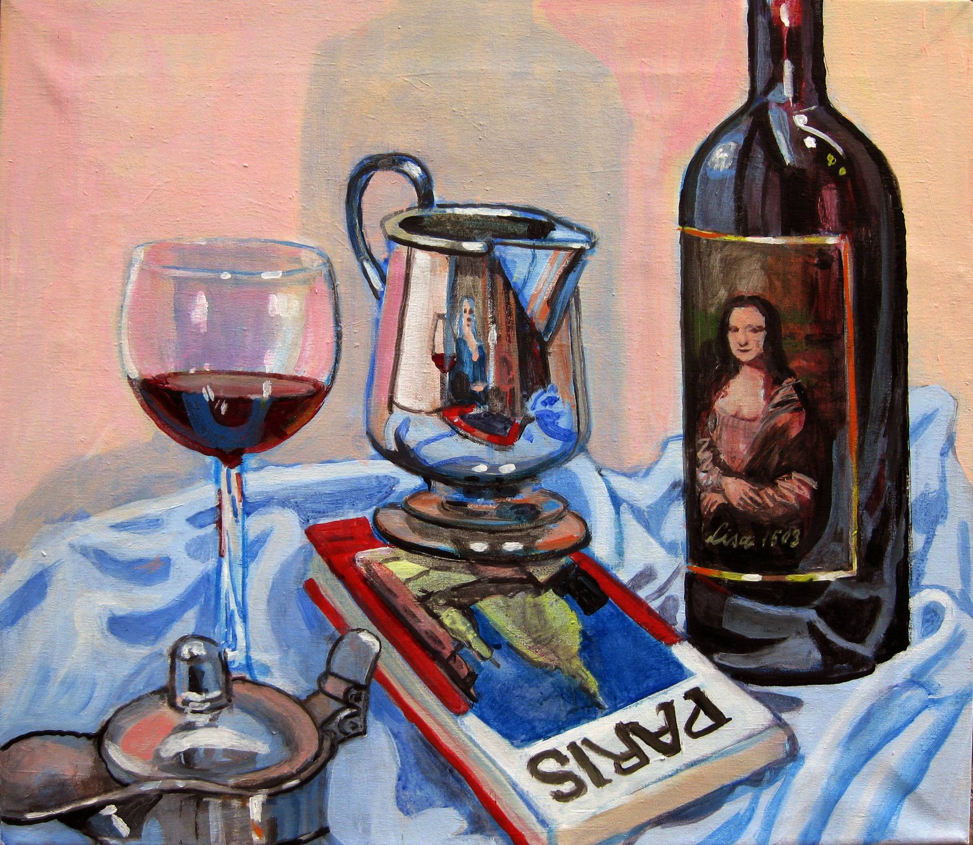 Vita bente Pedersen. Sidste nye fra mit værksted 45x50cm