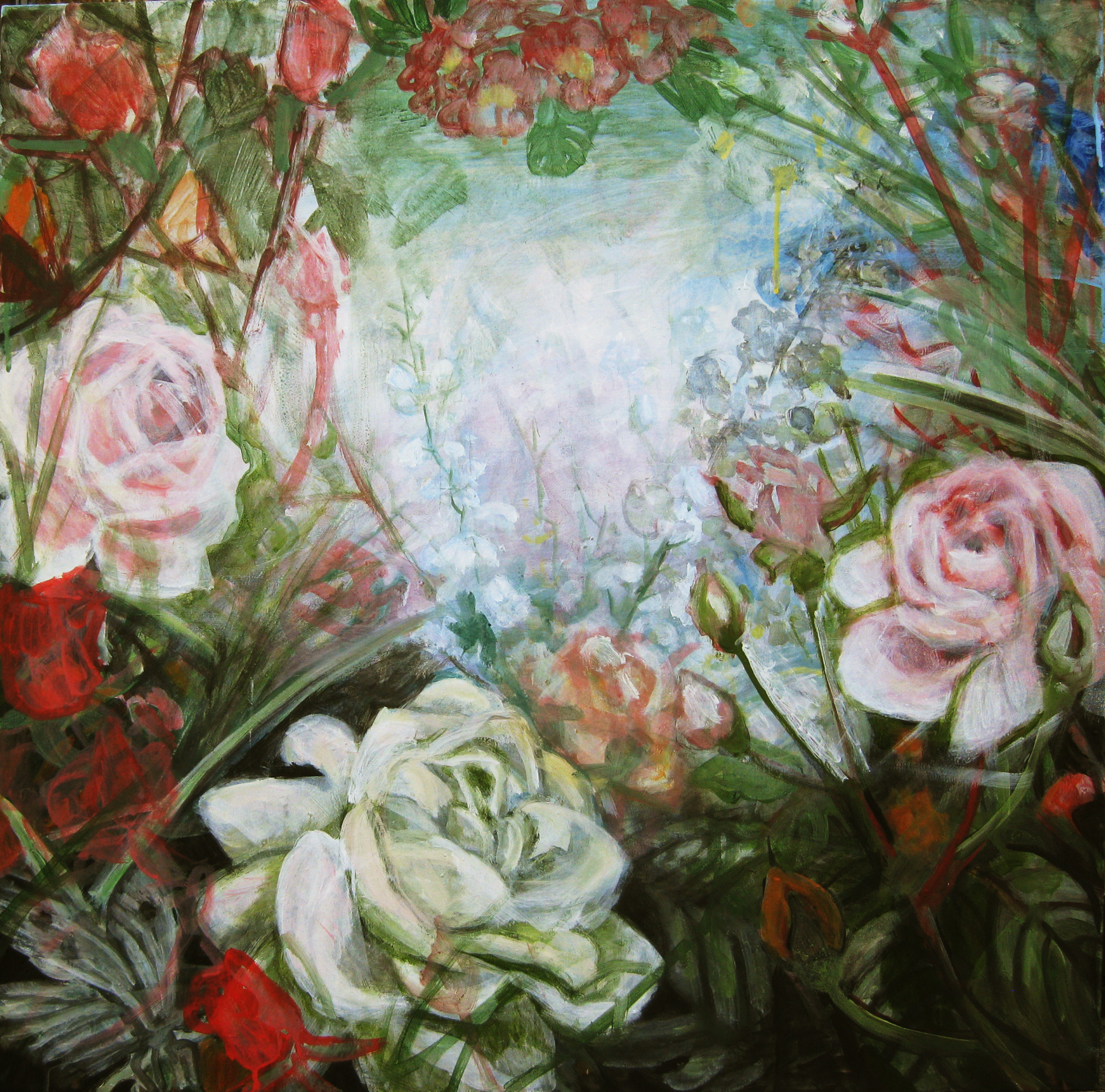Roserne 80x80cm